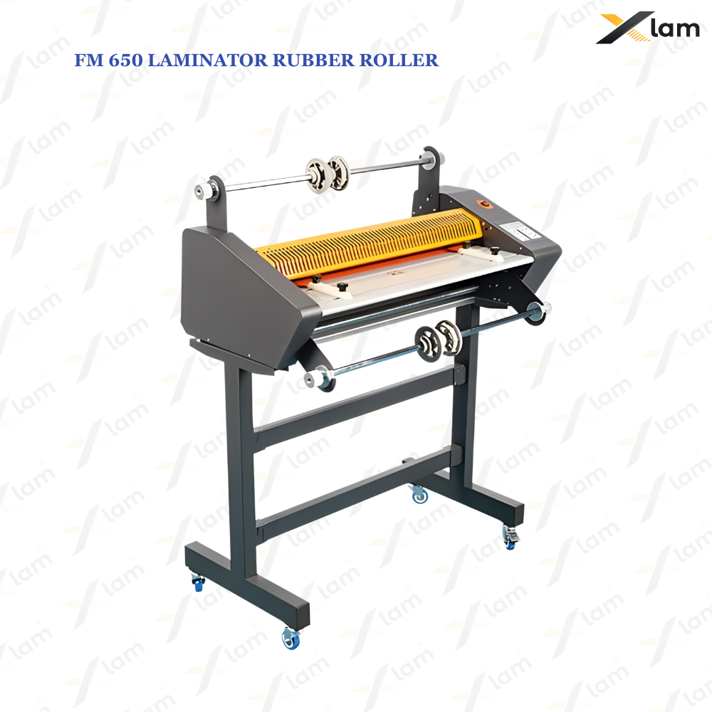 FM-650 Roll to Roll Hot & Cold Laminator Machine with Steel & Rubber Roller 24 inch - Image 5