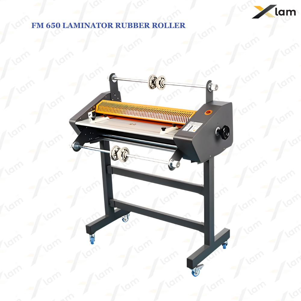 FM-650 Roll to Roll Hot & Cold Laminator Machine with Steel & Rubber Roller 24 inch - Image 4