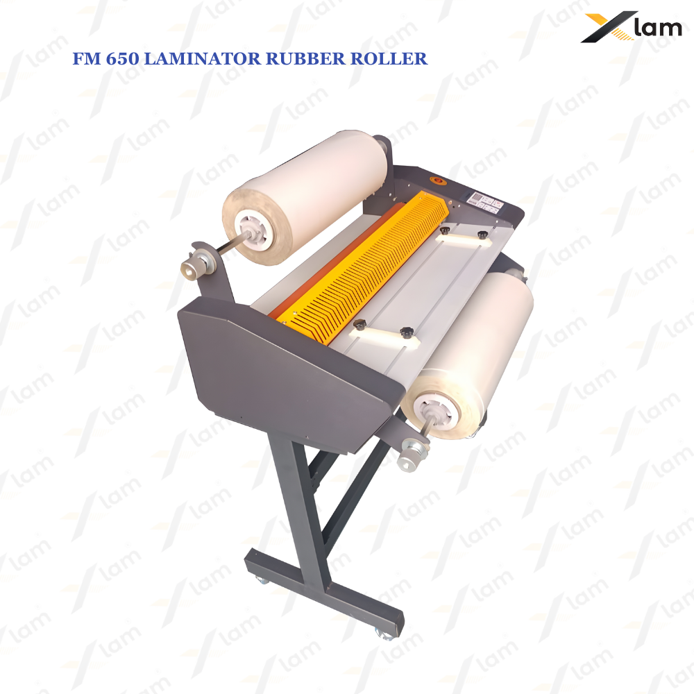 FM-650 Roll to Roll Hot & Cold Laminator Machine with Steel & Rubber Roller 24 inch - Image 3