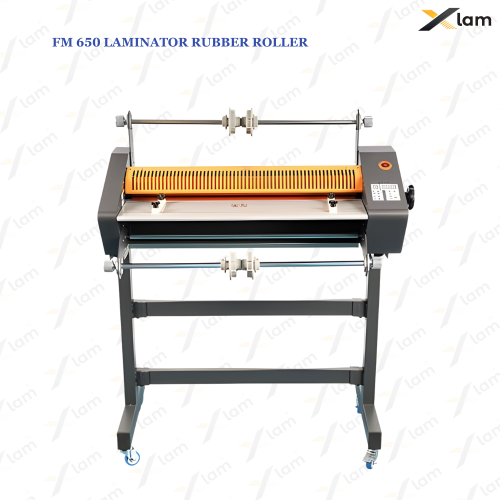 FM-650 Roll to Roll Hot & Cold Laminator Machine with Steel & Rubber Roller 24 inch - Image 6