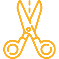 Precision cutting icon