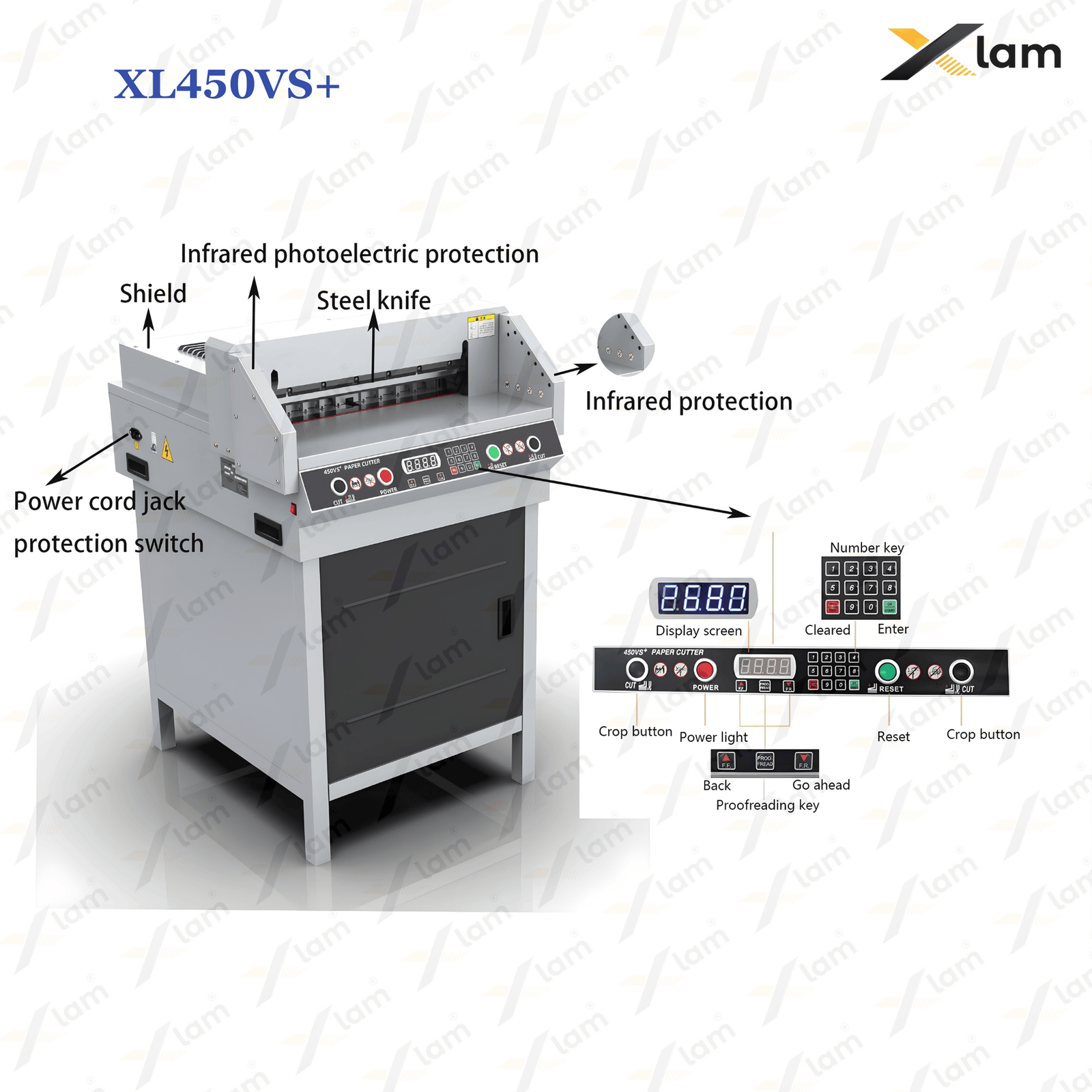 XL450VS+ Paper Cutting Machine 17 inch - Image 3